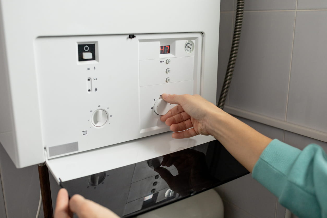 adjusting boiler in rented home