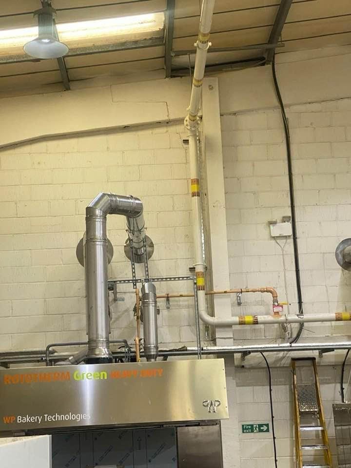 Amber Bakery, Barking, New Commercial Baking Oven Installed onto Existing Gas Service