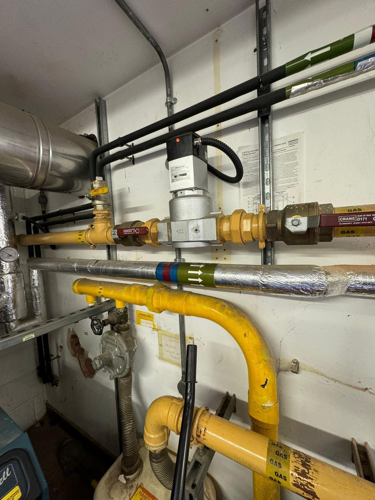 Gilpin House, Sutton, New 100mm Welded Steel MDPE Gas Service Installed