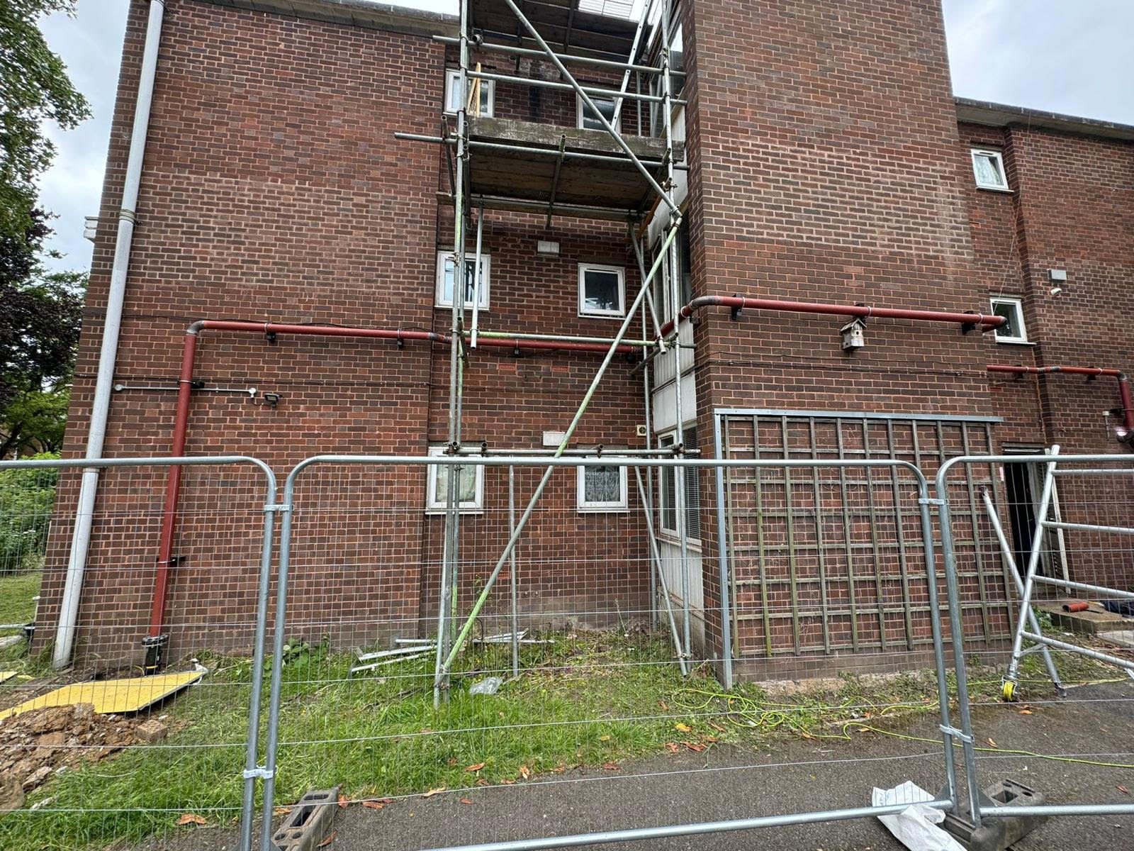 Gilpin House, Sutton, New 100mm Welded Steel MDPE Gas Service Installed