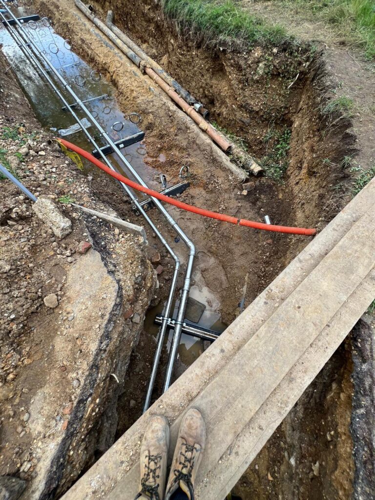 Havering Council, Leaking underground heating and hot water service pipework renewed in an emergency