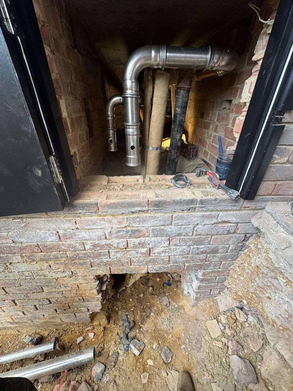 Havering Council, Leaking underground heating and hot water service pipework renewed in an emergency