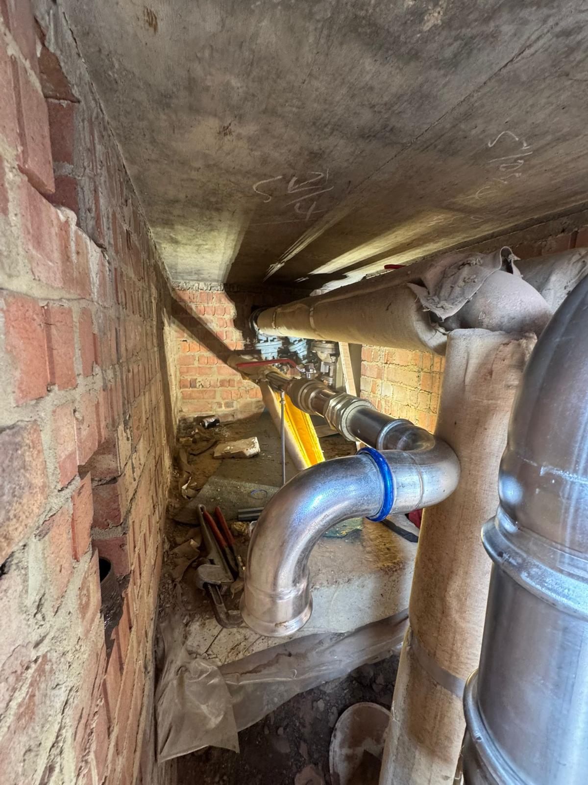 Havering Council, Leaking underground heating and hot water service pipework renewed in an emergency