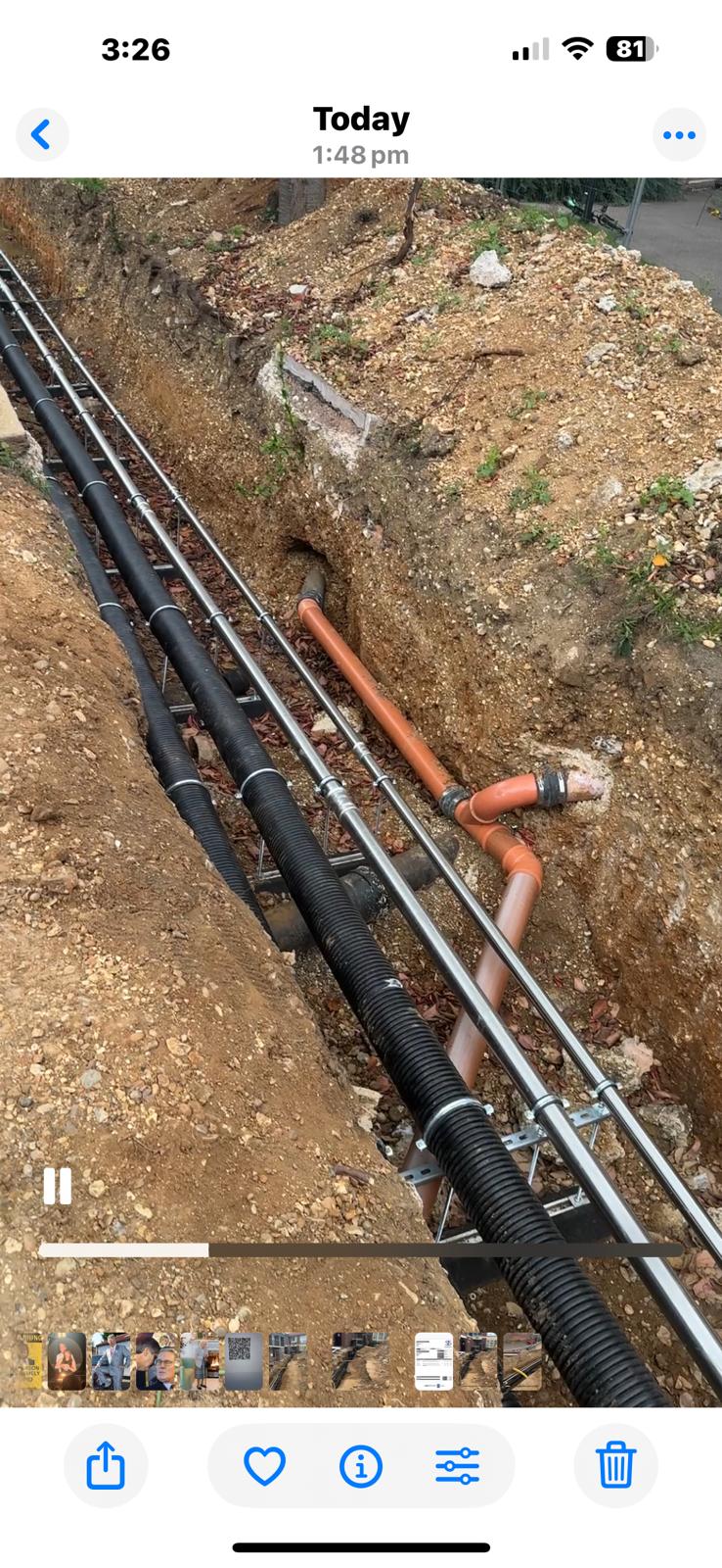 Havering Council, Leaking underground heating and hot water service pipework renewed in an emergency