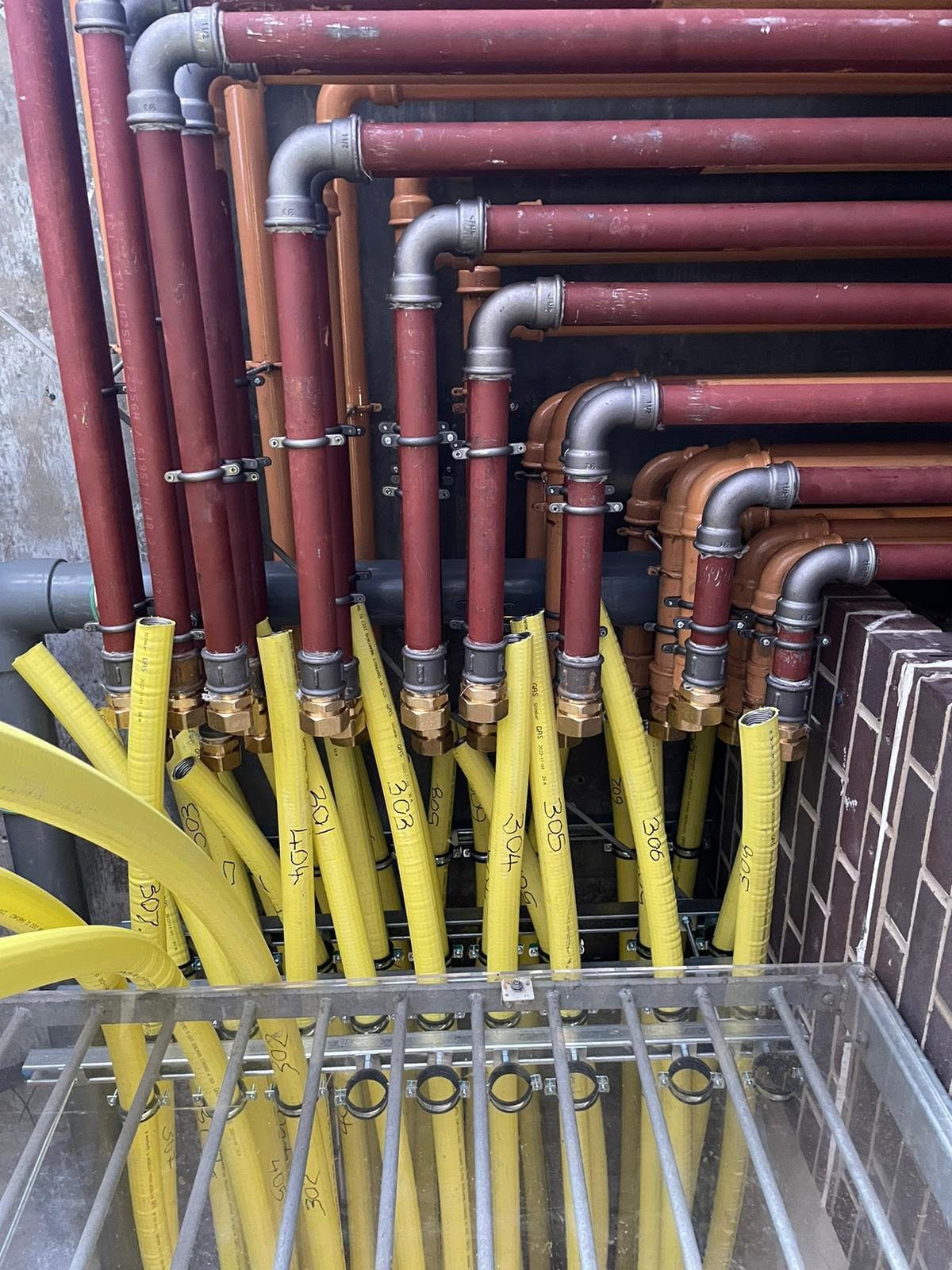 Milo and Diagoras Houses, Bow, East London. 66 New Gas Mains Replaced