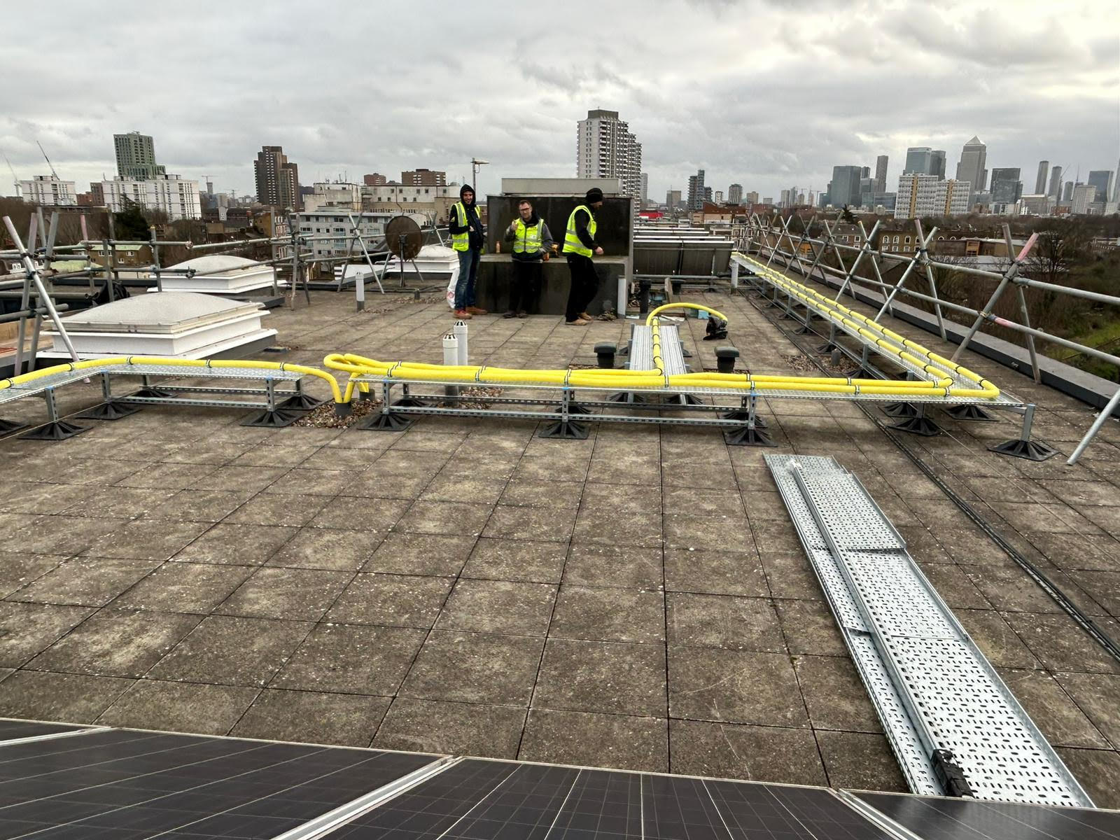 Milo and Diagoras Houses, Bow, East London. 66 New Gas Mains Replaced