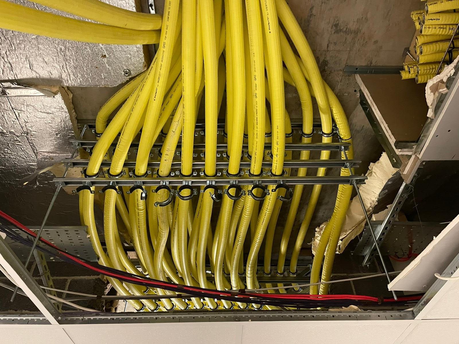 Milo and Diagoras Houses, Bow, East London. 66 New Gas Mains Replaced
