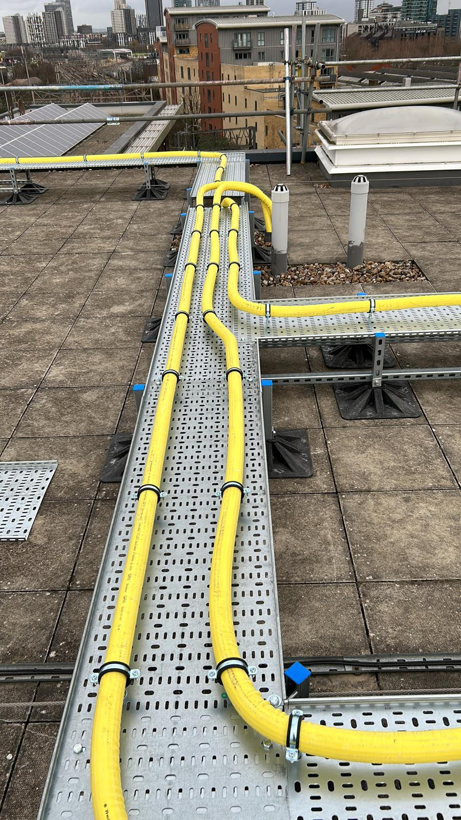 Milo and Diagoras Houses, Bow, East London. 66 New Gas Mains Replaced